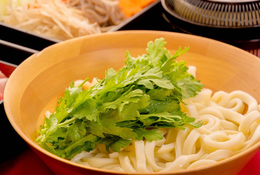 綾部の料亭 ゆう月 別館 鍋料理の締めのうどん