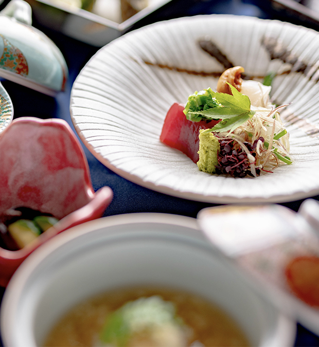 綾部市の和食レストラン ゆう月の5月6月の会席料理