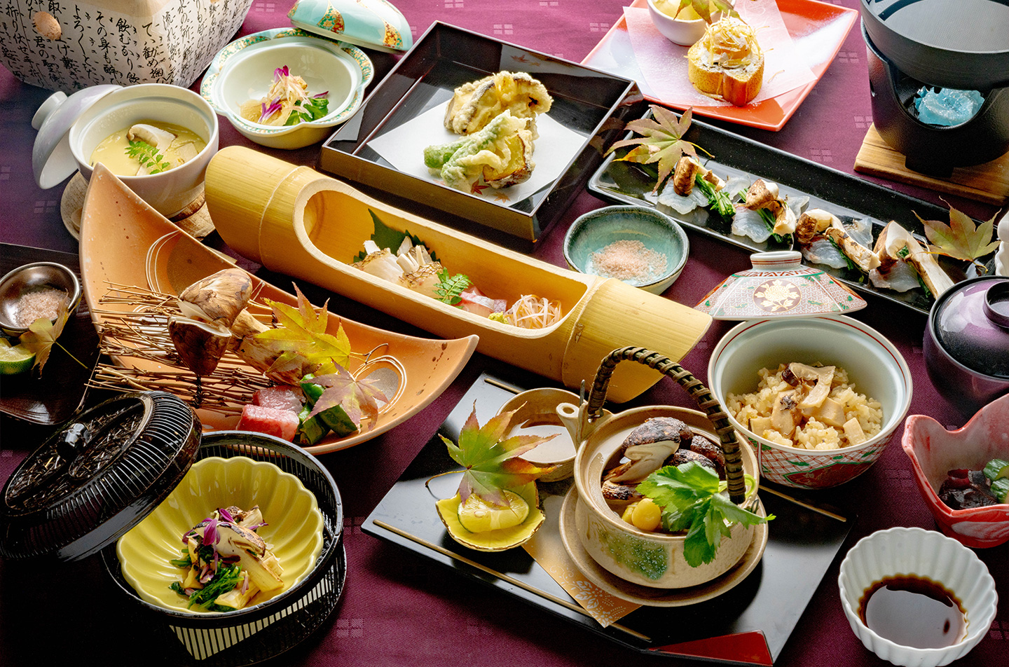 京都 料亭ゆう月の2026年秋の会席料理|土瓶蒸しや焼き松茸、松茸御飯などを味わう松茸尽くし会席
