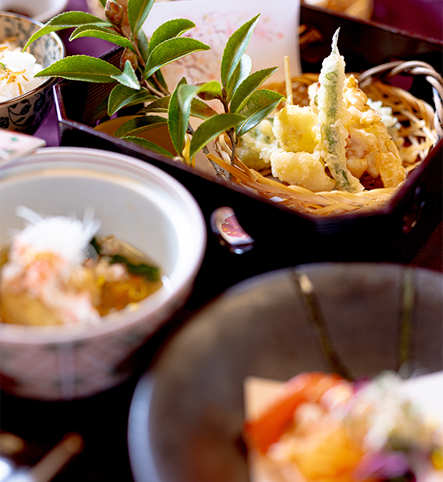 ゆう月の冬の会席 水仙会席