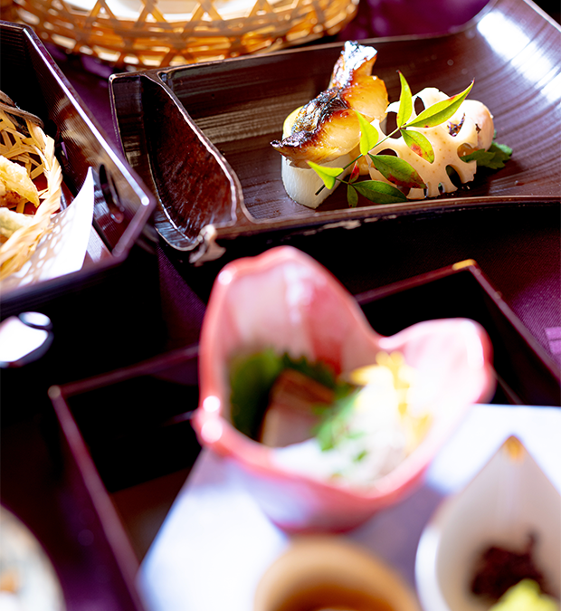 京都の料亭 ゆう月の冬の会席料理