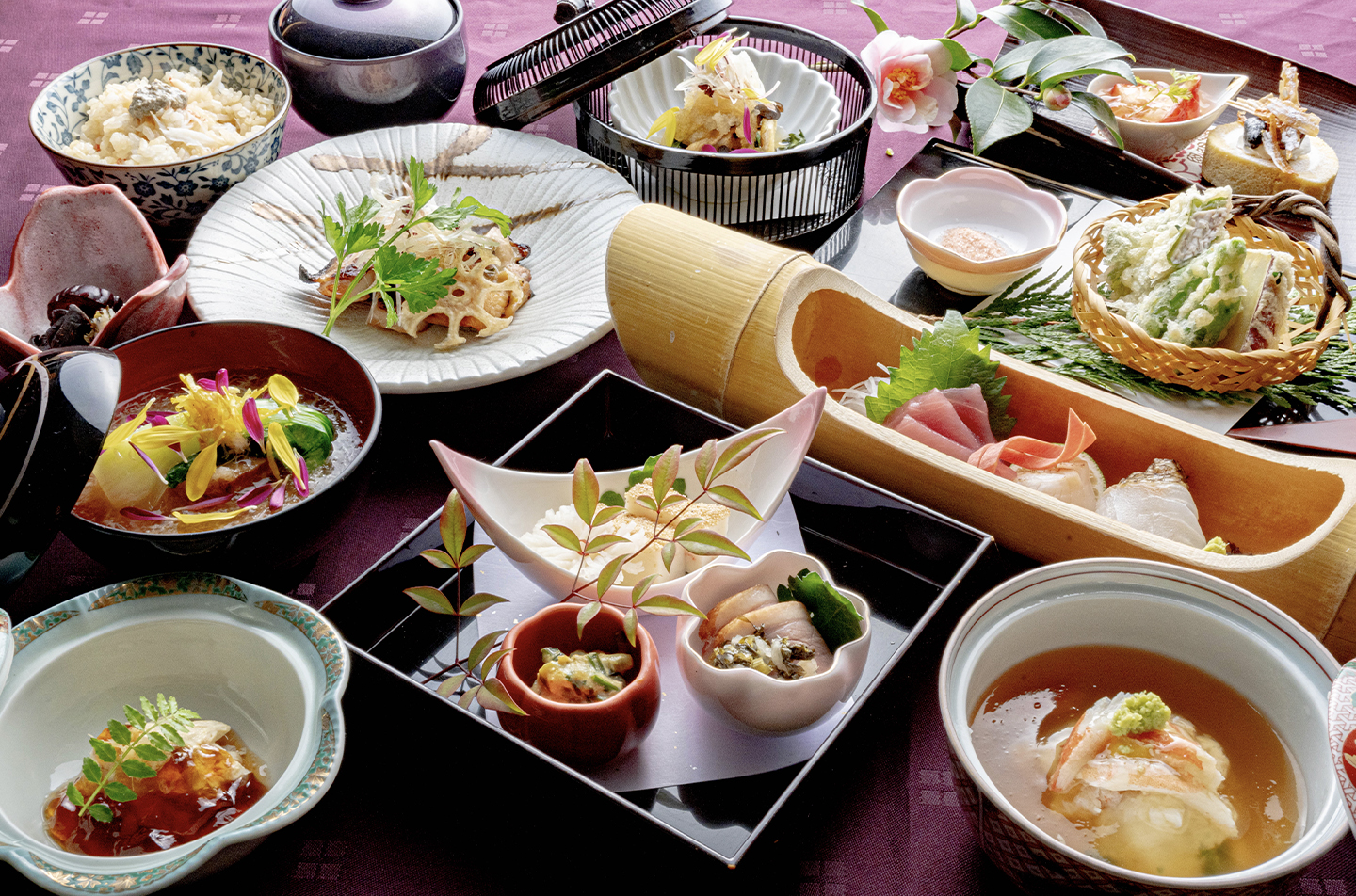 京都の料亭 ゆう月の冬の会席料理