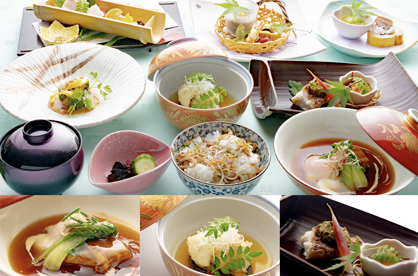 京都のインバウンド対応料理店 秋の会席料理