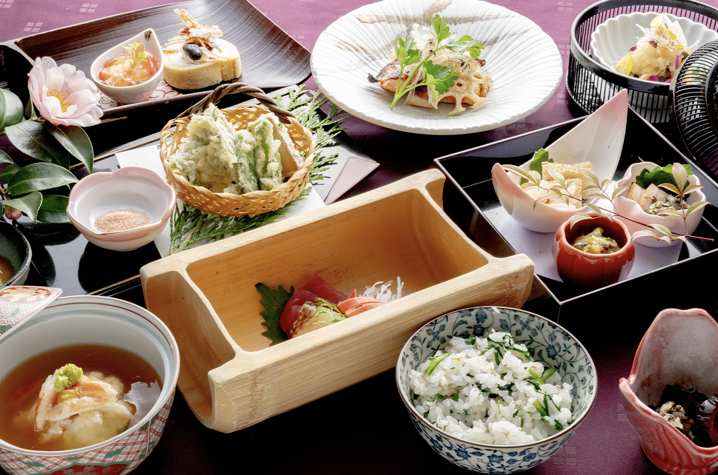 京都の料亭 ゆう月の冬の会席料理