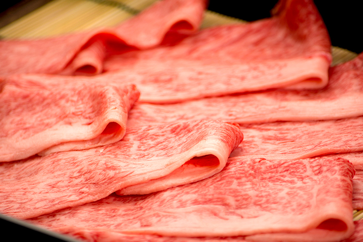 綾部の料亭 ゆう月 素材 牛肉 丹波牛 すき焼き