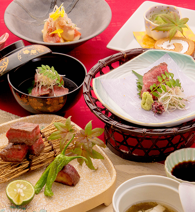 綾部の料亭 ゆう月 素材 牛肉 丹波牛 会席料理
