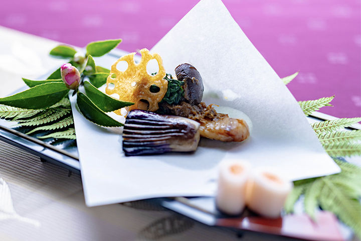 京都の和食レストラン ゆう月の会席料理 鶏の西京焼き