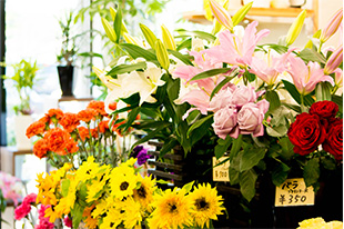 綾部 会席 ゆう月 花屋 ゆいまーる お花 flower 誕生日 花束 アレンジメント